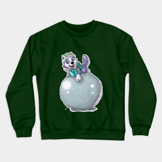 Everest Snowball Crewneck Sweatshirt by miguelmickey